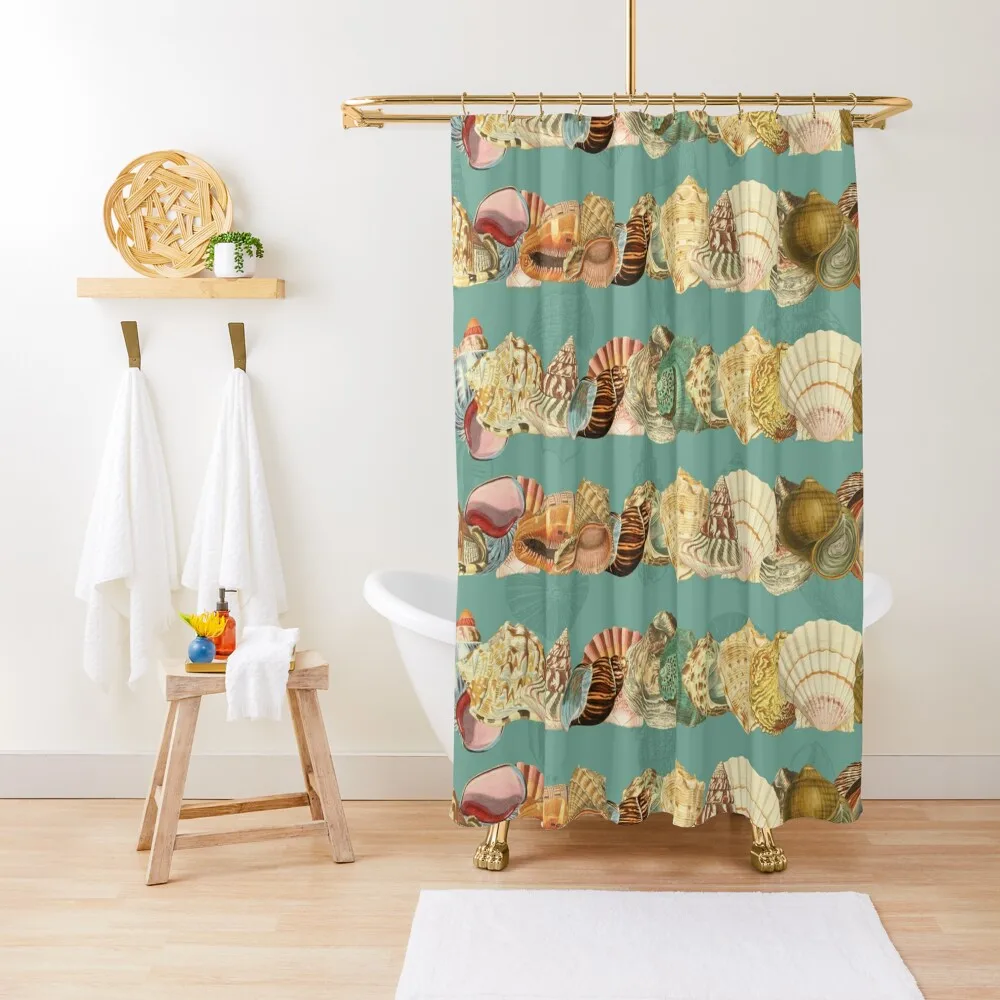 

Sea shells pattern 3 Shower Curtain In The Bathroom Bathtub Anime Shower Shower Waterproof Curtain