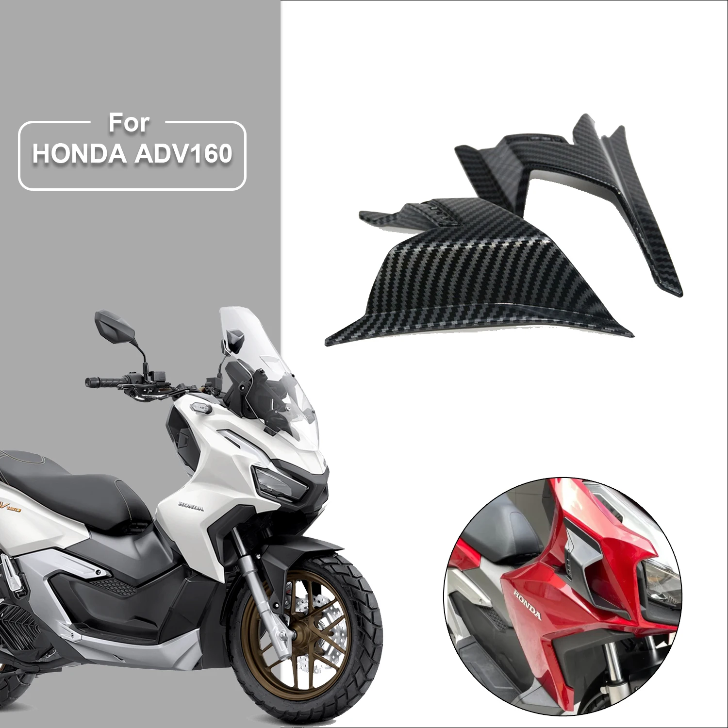 For ADV 160 Motorcycle Wing Protector Wind Fairing Winglets ADV160 Motorcycle Winglets Side Fairings  ADV160 Accessories