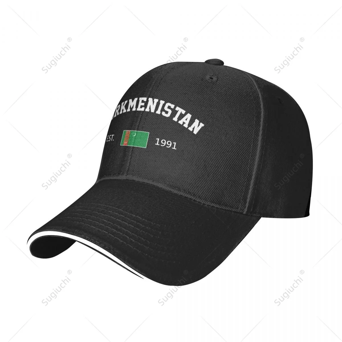 Baseball Cap Turkmenistan EST.1991 Independence Day Men Women Unisex Hip Hop Sandwich Caps Snapback Golf Hat Fishing