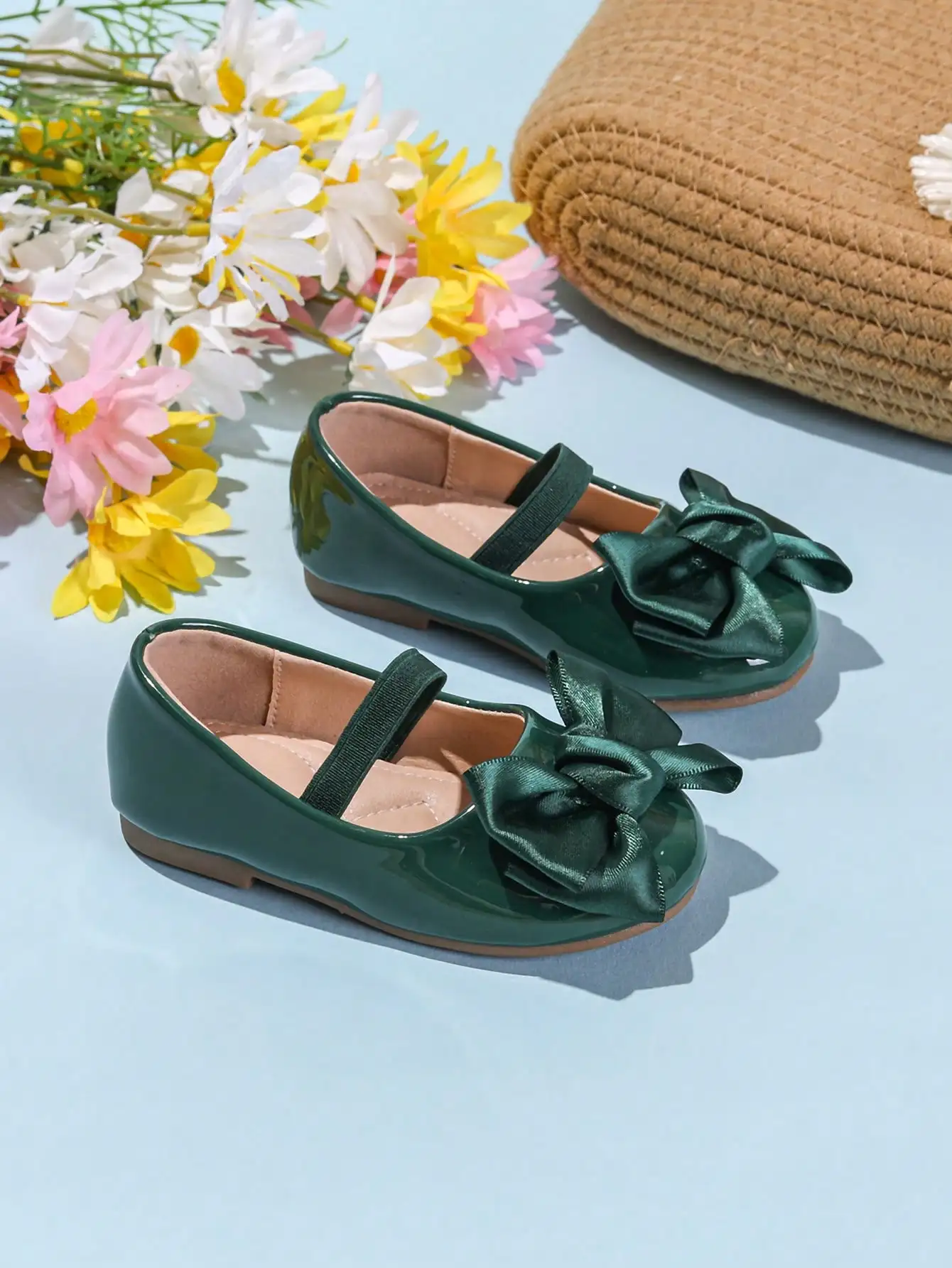 1 Pair Cute Floral Casual Comfortable Flat Shoes For Girls, Versatile For All Seasons