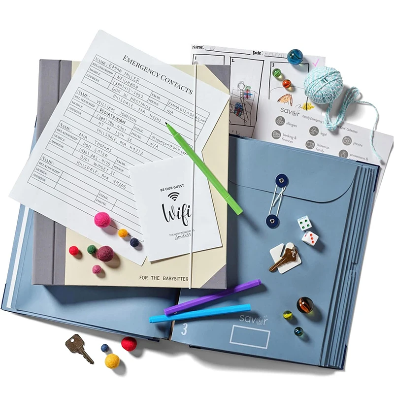 

In Case I Go Missing Binder Pocket Folder Organ Bag Loss Prevention Binder Important Documents File Organizer Folio Folder