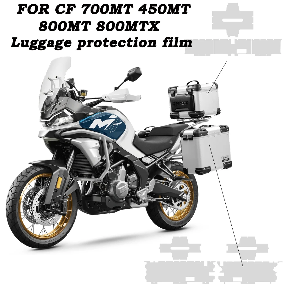 

Motorcycle Luggage Protection Film For CFMOTO 450MT 700MT 800MT 800MT-X Three Box Protection Film PPF Scratch Protection Film