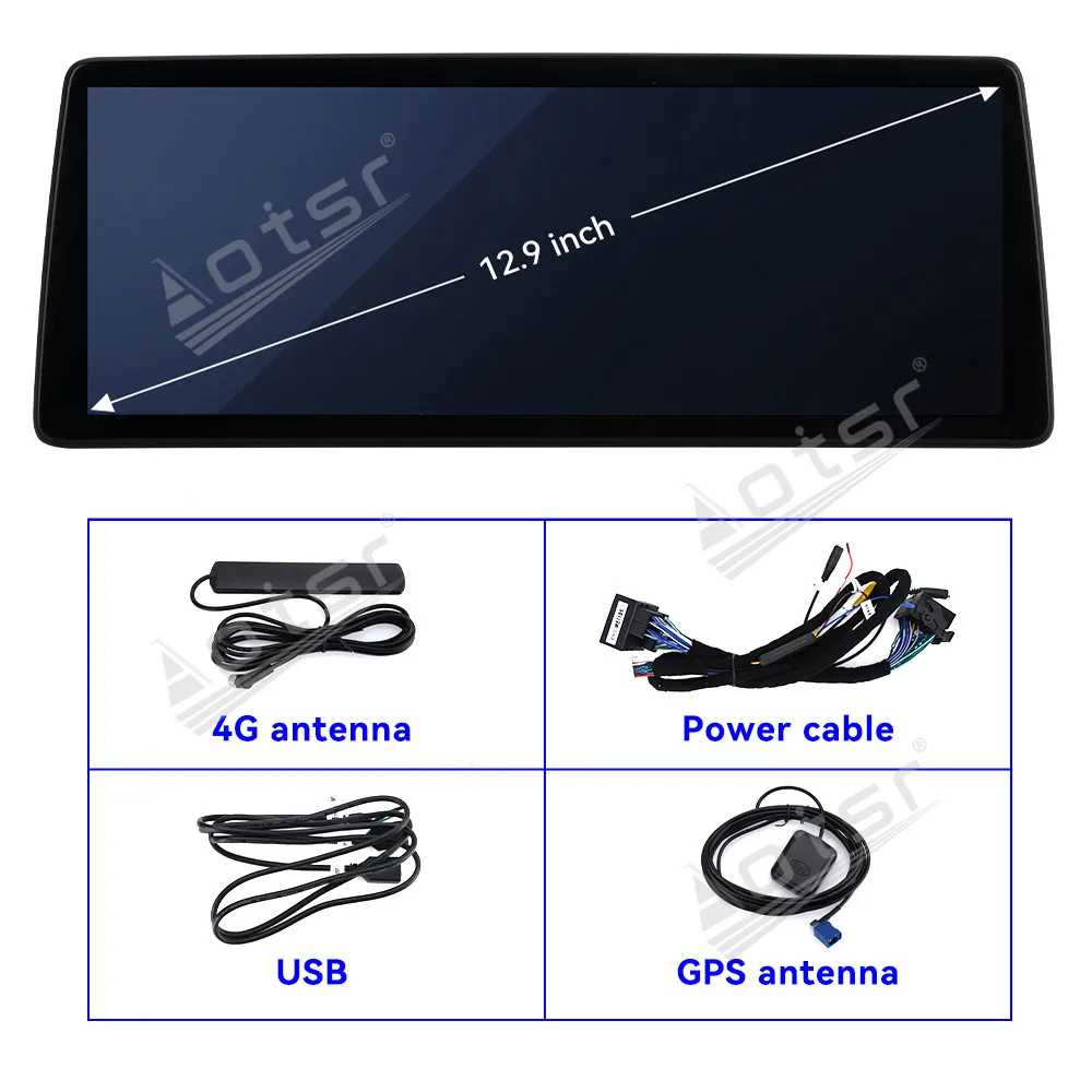 

12.9'' Android 14 for BMW 5 Series 2018 2019 2020,EVO Ultra-thin Screen Navigation Carplay Car Radio Multimedia Player GPS 4G BT