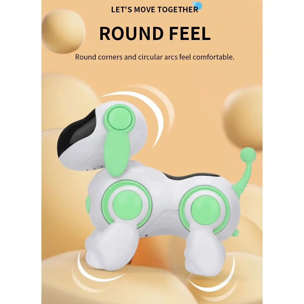 

2024 Electronic Walking Dog Toy with Light and Music Interactive Crawling Dog Toy Simulation Early Education Toy