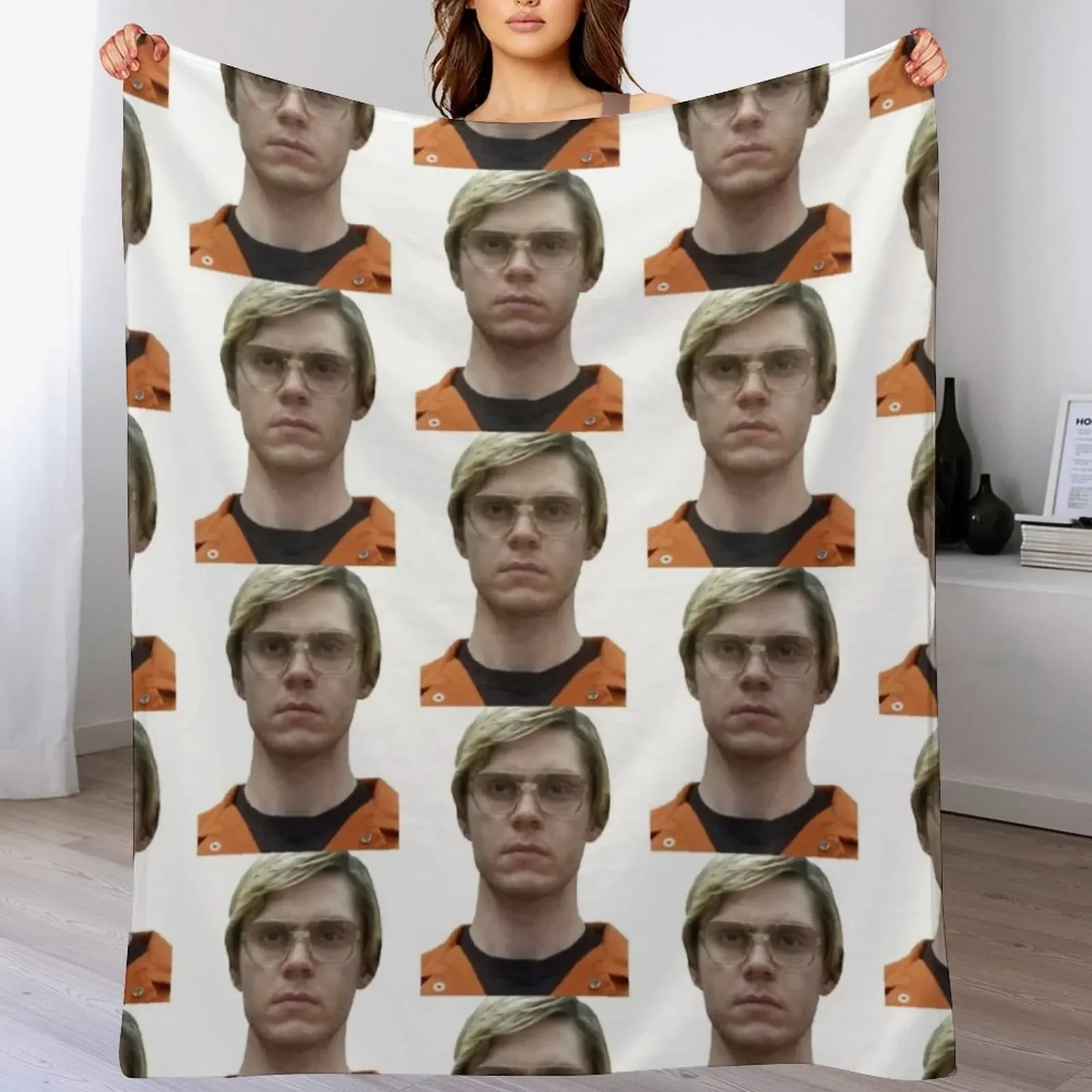 

[SALE 10 OFF]  of Jeffrey Dahmer Throw Blanket Soft Breathable Blanket for Night Sleeping