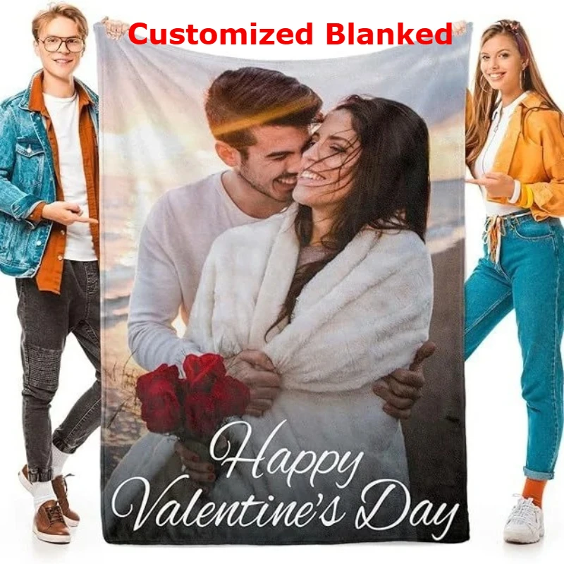 

1 шт. персонализированное фото-одеяло с вашей собственной фотографией - мягкая фланелевая ткань, технология индивидуализации, подарки на день рождения, день матери.