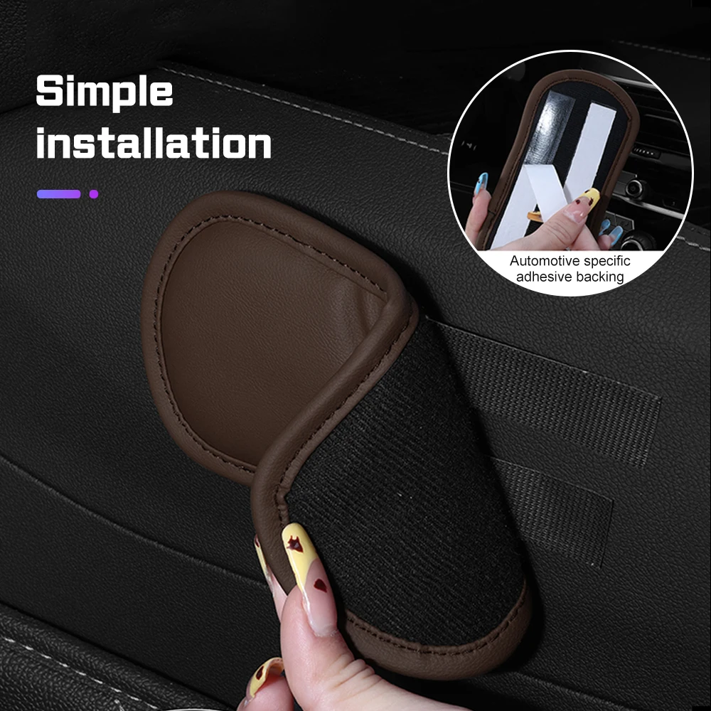 Leather Car Elbow Rest Pad Knee Cushion for Hyundai N line i30 i40 Tucson Kona Santa Fe Auto Center Console Leg Mat Accessories view 4