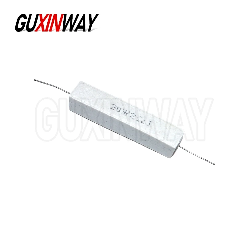 1pcs 20W 5% Cement Resistor Power Resistance 0.1 ~ 10K 0.1R 0.5R 1R 10R 100R 0.22 0.33 0.5 1 2 5 8 10 15 20 25 30 1K 10K Ohm image 3
