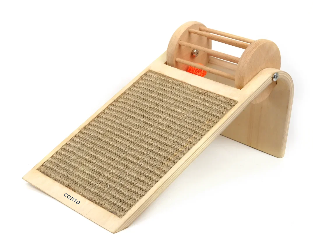 

# Protection 3 In 1 Inclined Cat Scratching Board With Rolling Cat Balls Cat Tree Scratcher