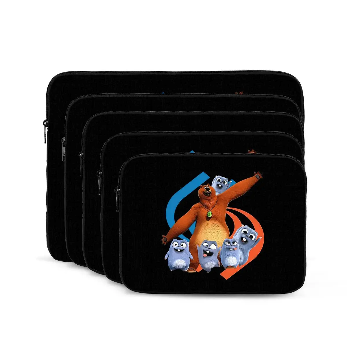 

Медведь и Леминги, сумка для ноутбука с круглым вырезом для малышей, чехол для ноутбука, чехол для ноутбука, противоударный чехол для планшета, сумка