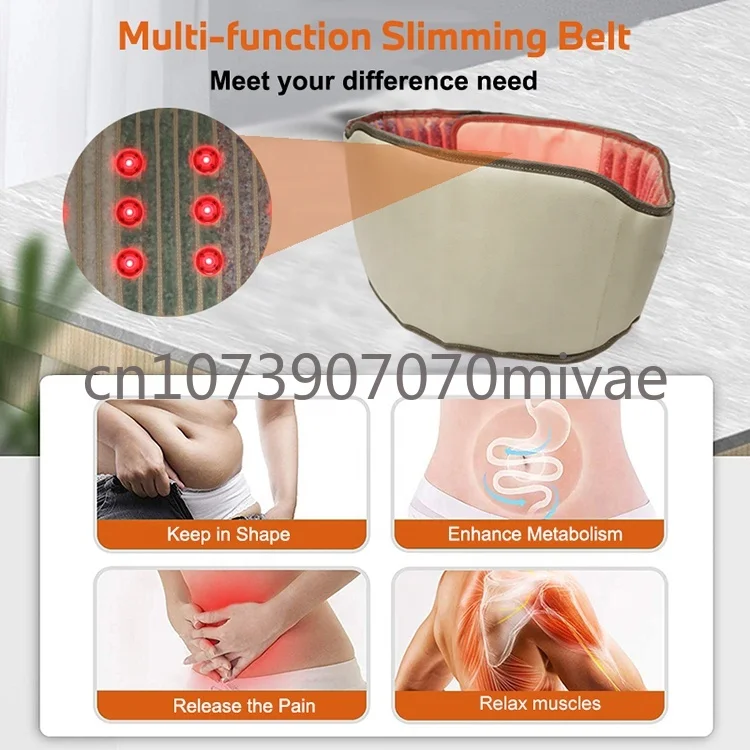 Red Light Therapy Device PEMF Biophotonen Amethyst Heating Pad Far Infrared Heated Belts Negative Anion Waist