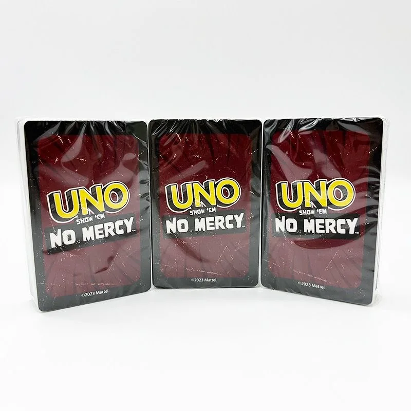 ¡UNO FLIP! SHOWEM NO MERCY juego de mesa de entretenimiento familiar, divertido juego de cartas, caja de regalo Uno