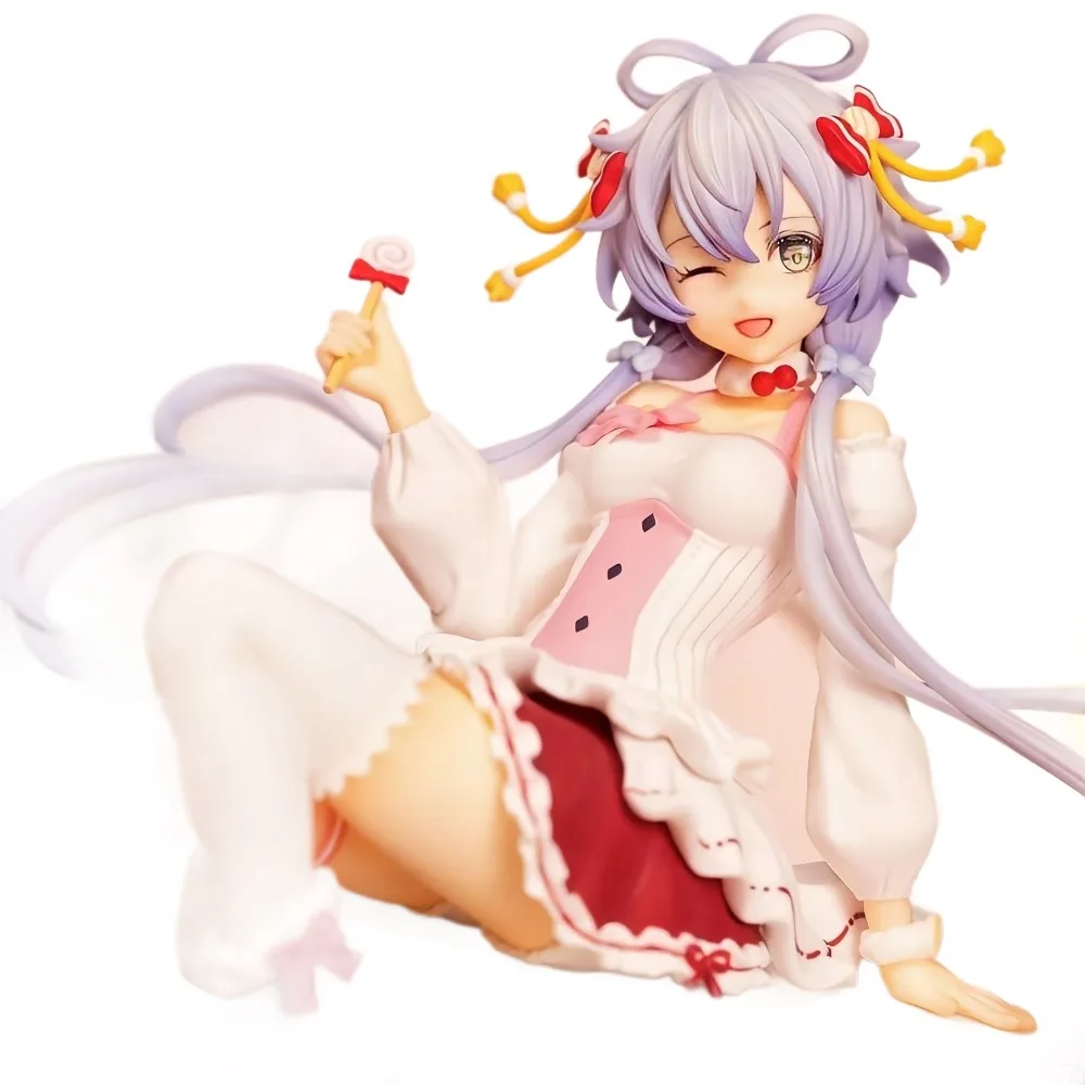 Virtual Singer Luo Tianyi Maid Costume Figurine Model Desktop Holder Display Ornament Figurine Collection Gift Statue Model
