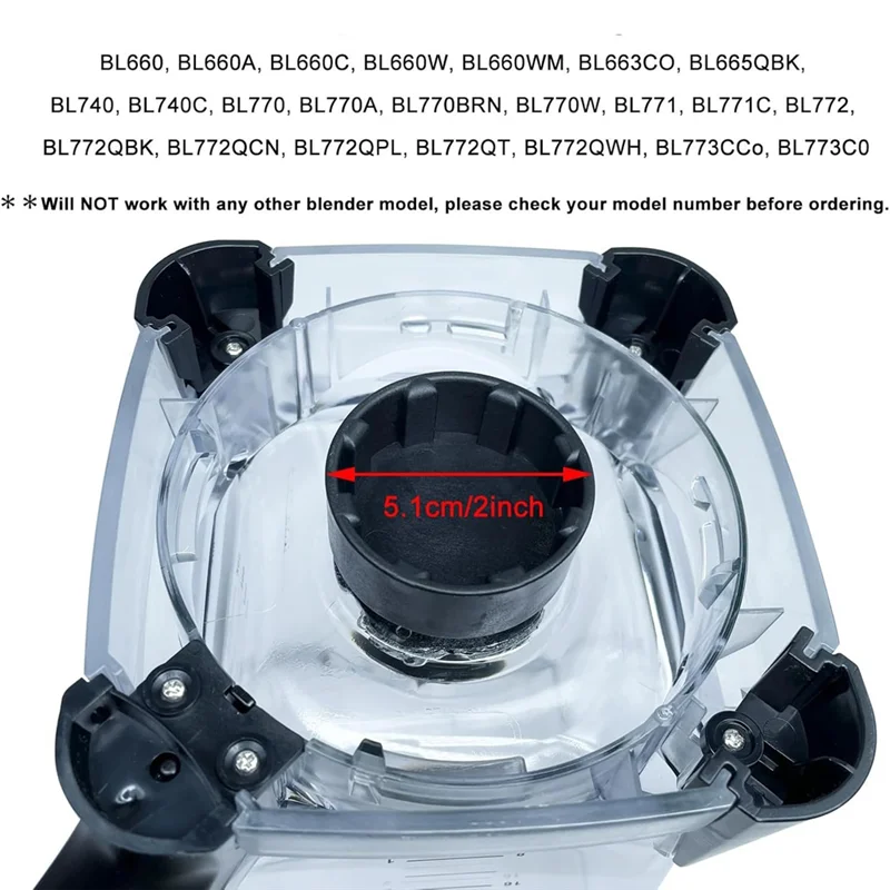 COFA-Mixer-Ersatzteile für Ninja BL660/66OA Serie 72 Oz (9 Tassen) Krug, Treiberkupplung und Antriebsstift-Bolzen-Set