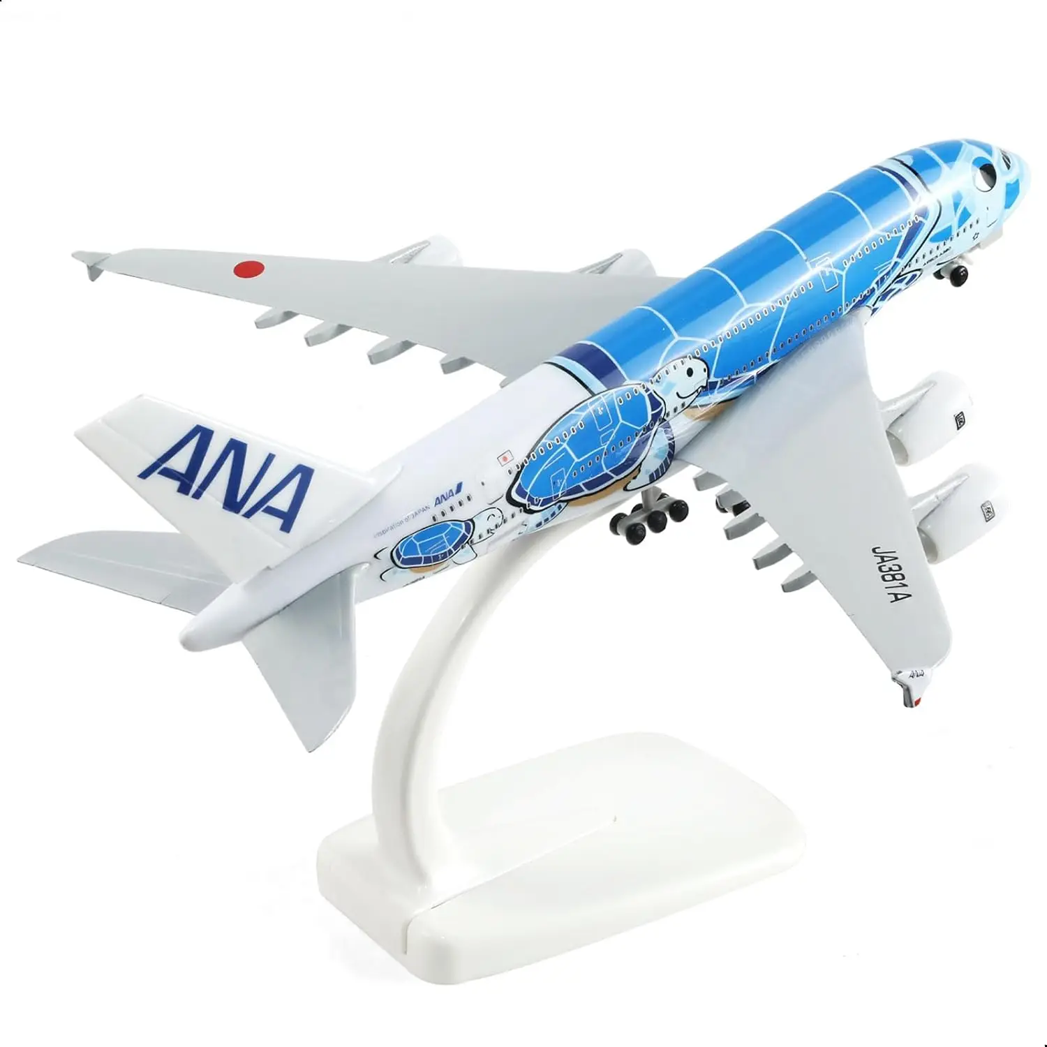 1/300 لـ ANA Blue Turtle A380 نموذج طائرة معدني مصبوب مع حامل عرض لهدايا الطائرات أو مجموعة AlloyAircraft