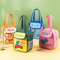 Cartoon Lunch Box Bag for Students Thickened Cute Bento Bag for Children Mother Kids Bags for Girl Women Handbag Дитячі Сукні 가방