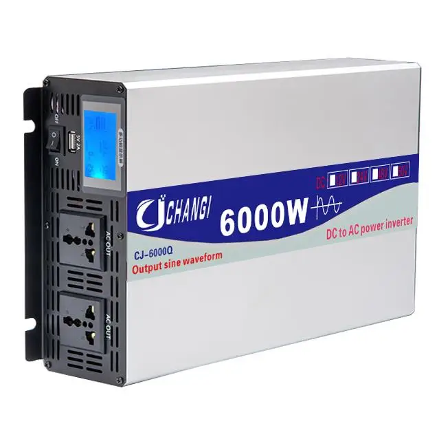 

Pure Sine Wave Inverter 12v 220v Power 4000W 5000W 6000W 8000W Solar Car Inverters With USB Multi Function Display Converter