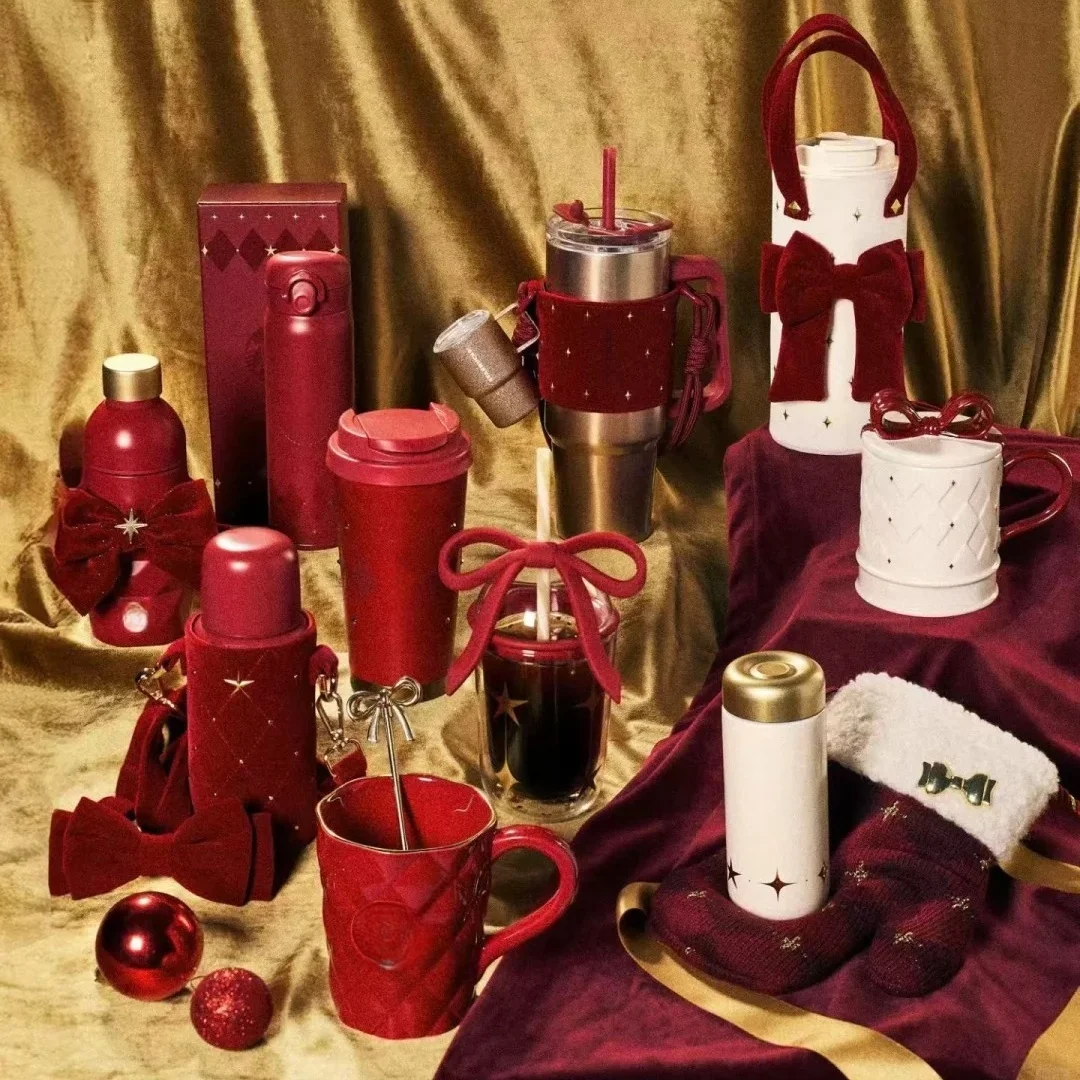 

Горячая серия Bk Christmas, ограниченная серия, теплая и гармоничная серия, соломенная соломинка из нержавеющей стали, керамическая метка, изолированная чашка, Рождественский подарок