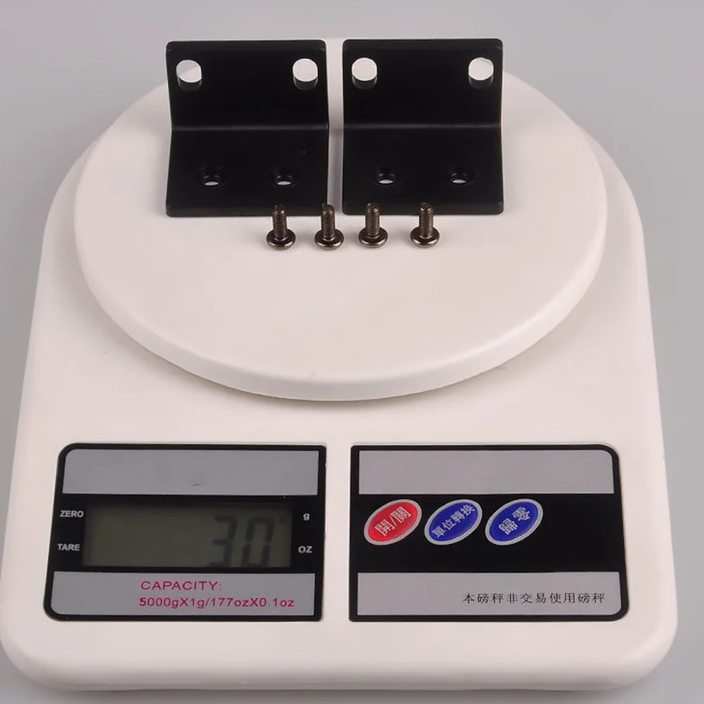 

2Pcs L Shaped Corner Bracket for Microphone Cabinet Mount Holder Amplifier Speaker Shelf Fixing Bracket Smooth Edge High