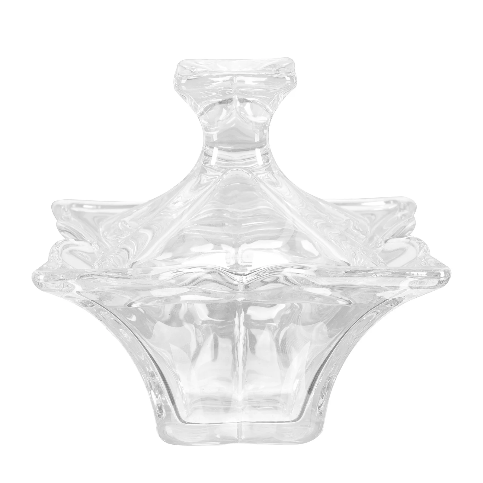 1 قطعة كأس كريستال زجاج كرافت مسمار الفن حاوية سائلة مع قدرة واضحة عرض تصميم سميكة القاع لخلط مسحوق البولندية أو #6