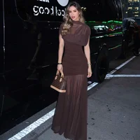 KONDALA 2026 Spring Summer Elegant Women Dresses Wedding Guest Ladies Patch Work Tulle Dresses Valentine‘s Day Woman Dresses