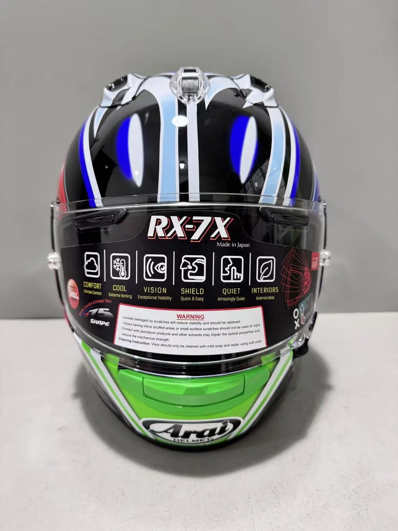 Full Face Motorcycle helmet rx7x JIAN Nakano Shuriken green helmet