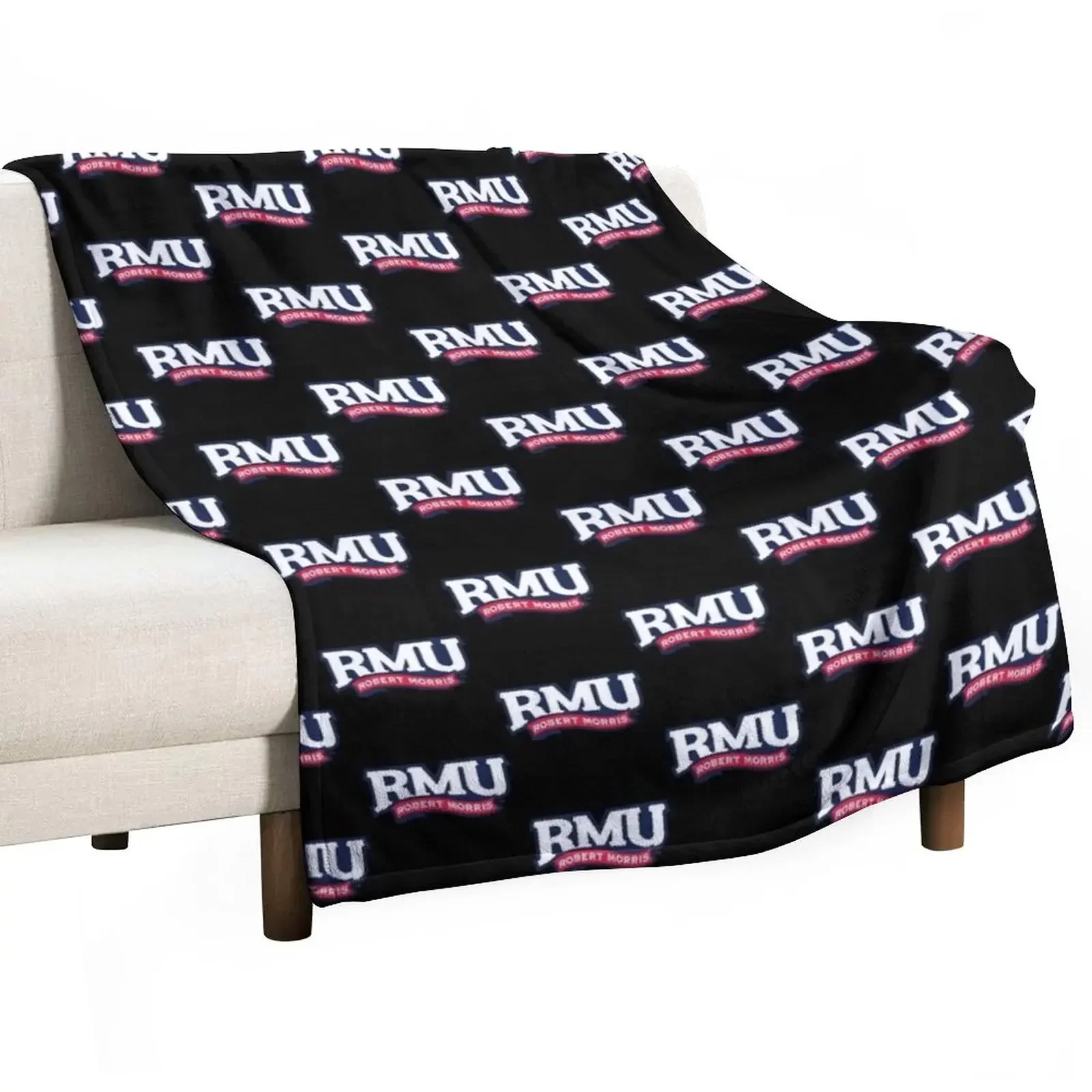 

RMU Robert Morris Throw Blanket Baby Personalized Gift Retros Shaggy Blankets