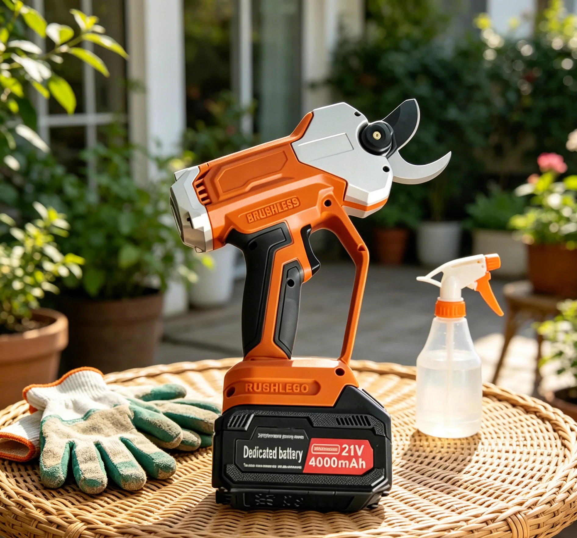 

UY 2535 Professional Electric Garden Scissors SK5 Steel Blade 2000mAh Battery For Fruit Tree Trimming