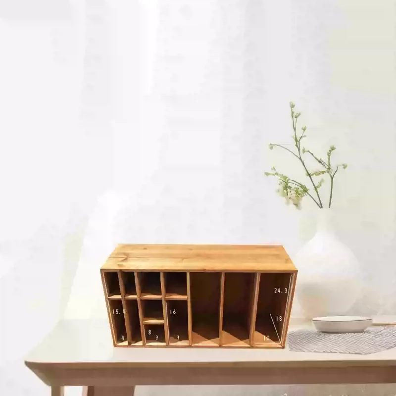 

Wooden Drawer Storage Cabinet, Multi-Layer Stationery Organizer, Contemporary Desktop Storage Box, Minimalist Office Organizer