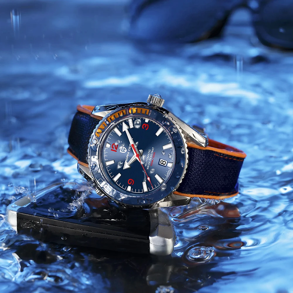 PAGANI DESIGN 42mm Mens Watch Top Brand Business Machinery Wristwatch Japan 8215 Movement Automatic Watches for Men Reloj Hombre