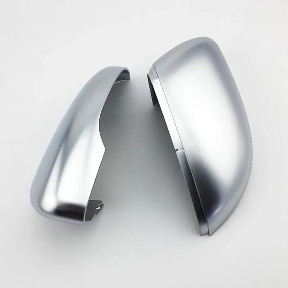

2Pcs Car Mirror Cover Matte Chrome Silver For VW Golf MK6 VI 6 Touran 2011-2015 Rearview Mirror Cover Protection Cap Car Styling