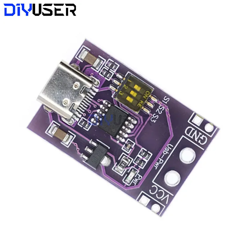 DIYUSER Type-C QC AFC PD2.0 PD3.0 do DC Parof Scam Fast Charge Trigger Polling Detector USB Notebook Power Supply Change Board — zdjęcie 7