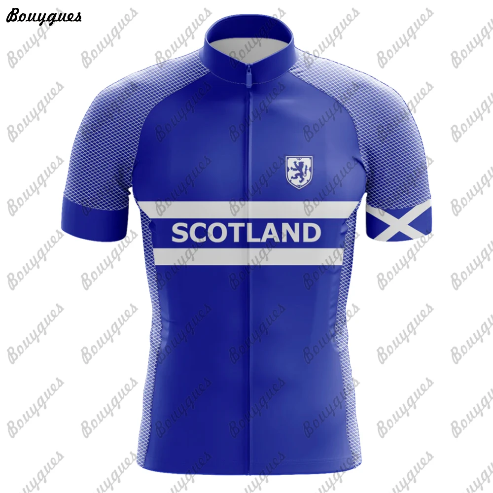 New SCOTLAND Men Cycling Jersey MTB Maillot Bike Shirt Downhill Jersey High Quality Team Mountain Bicycle Clothing view 6
