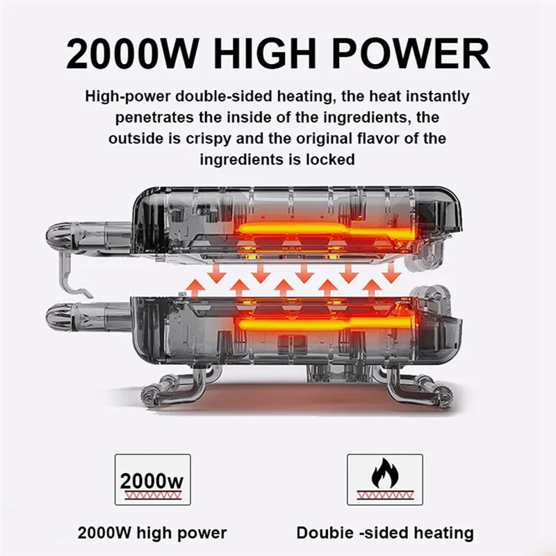 BAAD 32 см машина для приготовления пиццы машина для завтрака с антипригарным покрытием для сэндвичей двухсторонний нагрев гриль для пиццы домашняя машина для приготовления пиццы