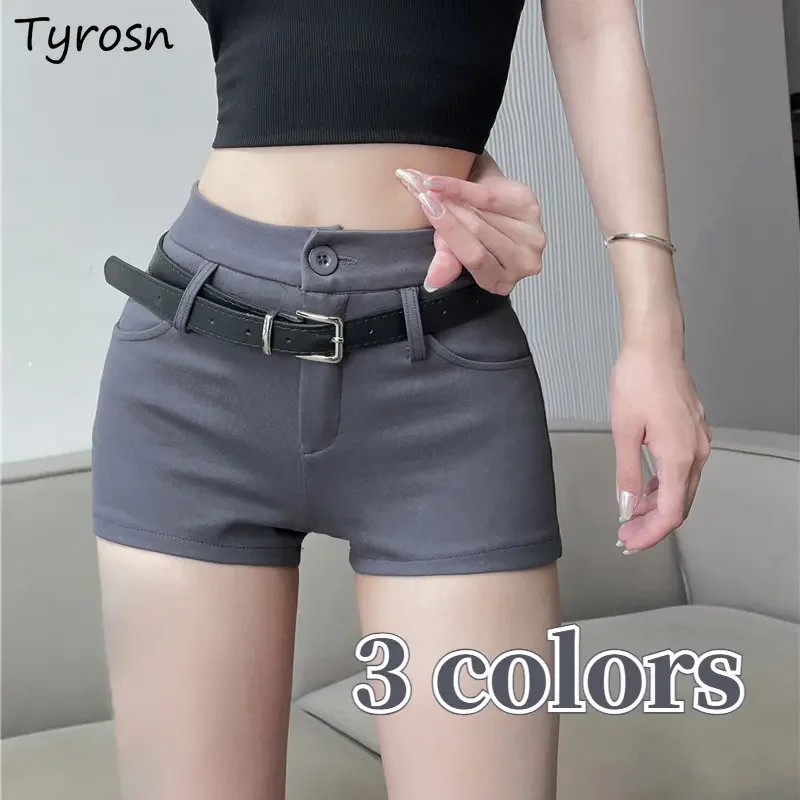 Obcisłe szorty na co dzień damskie Hotsweet moda letnia szykowny temperament Office Lady odzież uliczna na wszystkie mecze Vintage cienkie seksowne podstawy