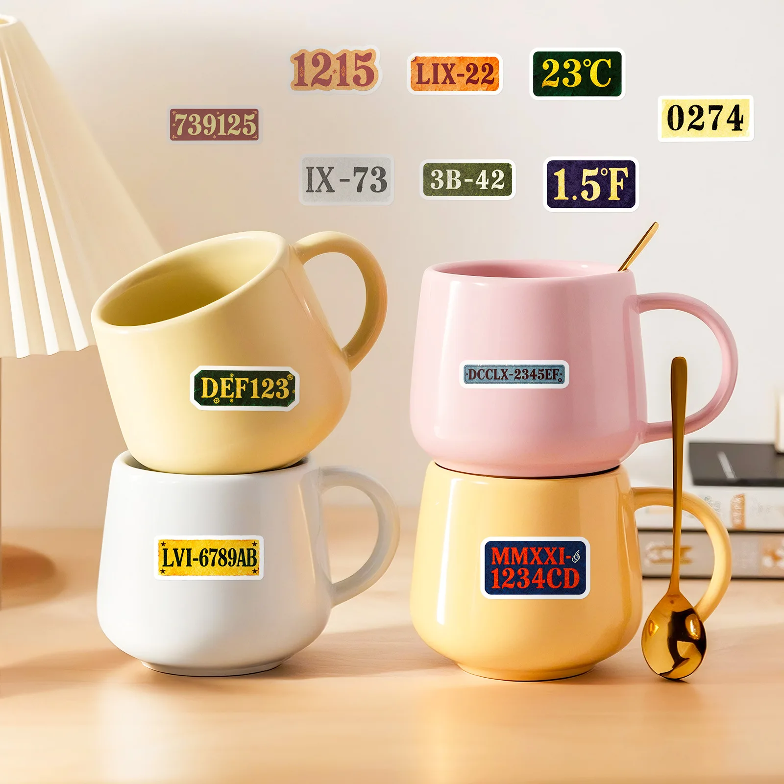 56 pezzi numero lettera adesivi cartoni animati etichetta decorazione graffiti retrò giocattoli fai da te frigorifero laptop chitarra auto bici skateboard decalcomanie