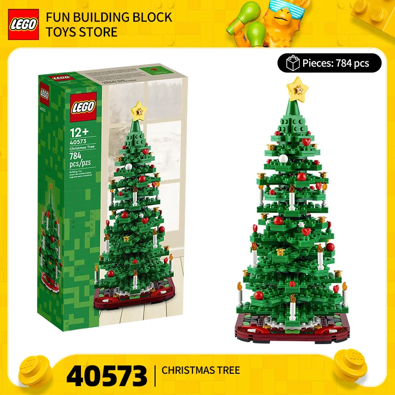 

LEGO Christmas Limited Edition 40573, рождественская елка, детский блок-головоломка, игрушка в подарок