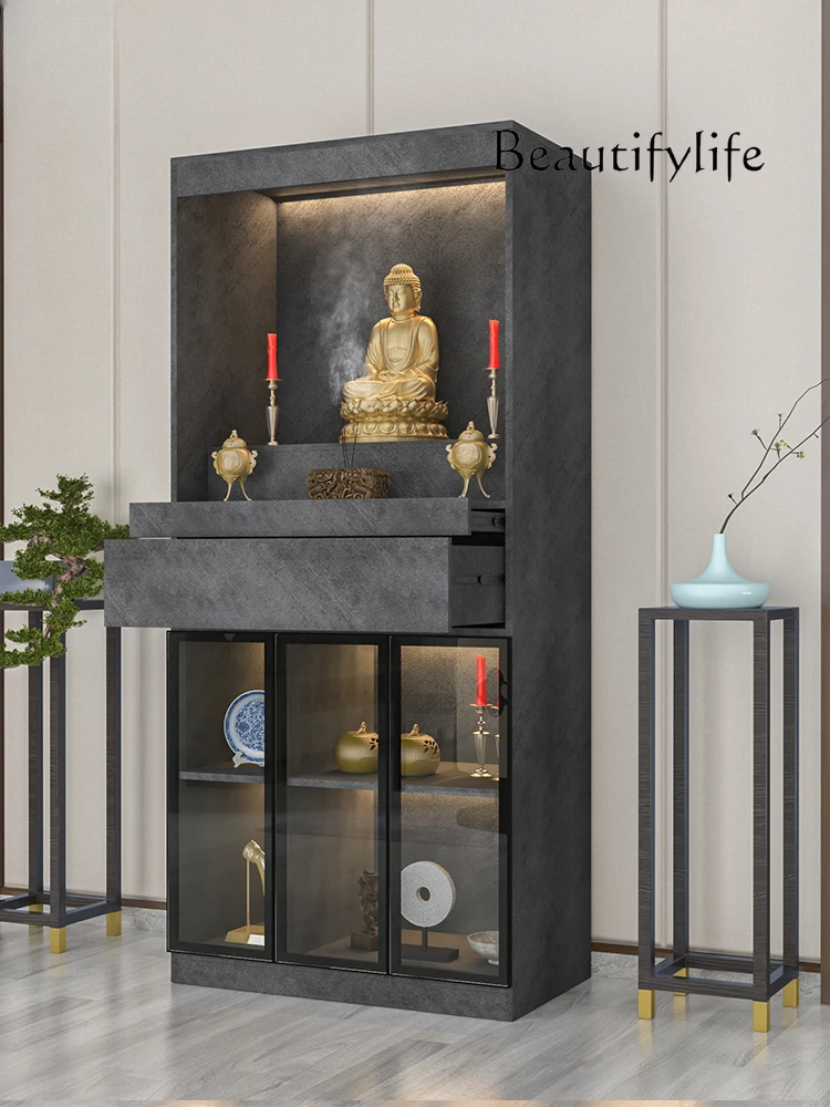 

Будда нишевый алтарь Будда семейная Роскошная статуя Будды Бодхисаттва Бог богатства поклонение стол