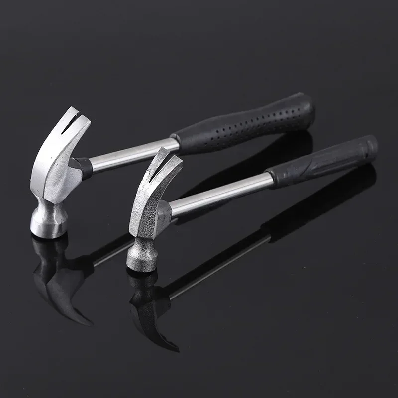 Claw Hammer Multi-function Steel Pipe Handle Hammer Safety Hammer For Traceless Nails Window Breaker Household Hardware Tools