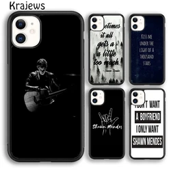 Krajews pop singer Shawn Mendes Magcon Phone Case Cover For iPhone 16 15 SE2020 14 6 7 8 plus 11 12 13 pro max coque Fundas