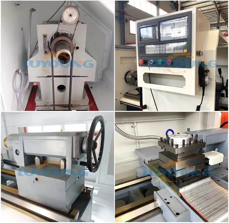 Alta precisão Mini metal CK6140, Torno CNC Hine, Cama plana