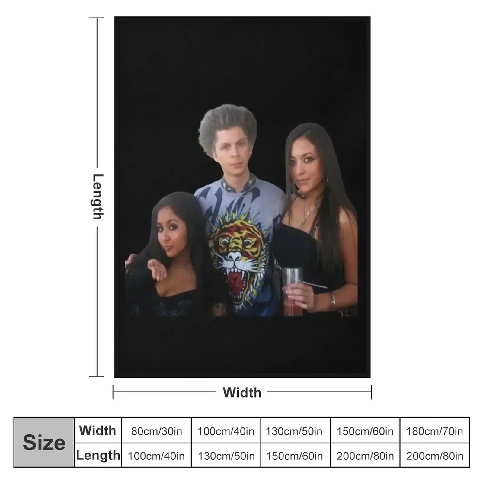 Michael Cera Jersey Shore Throw Blanket warm for winter Travel Decoratives Warm Stuffeds Vintage Blankets