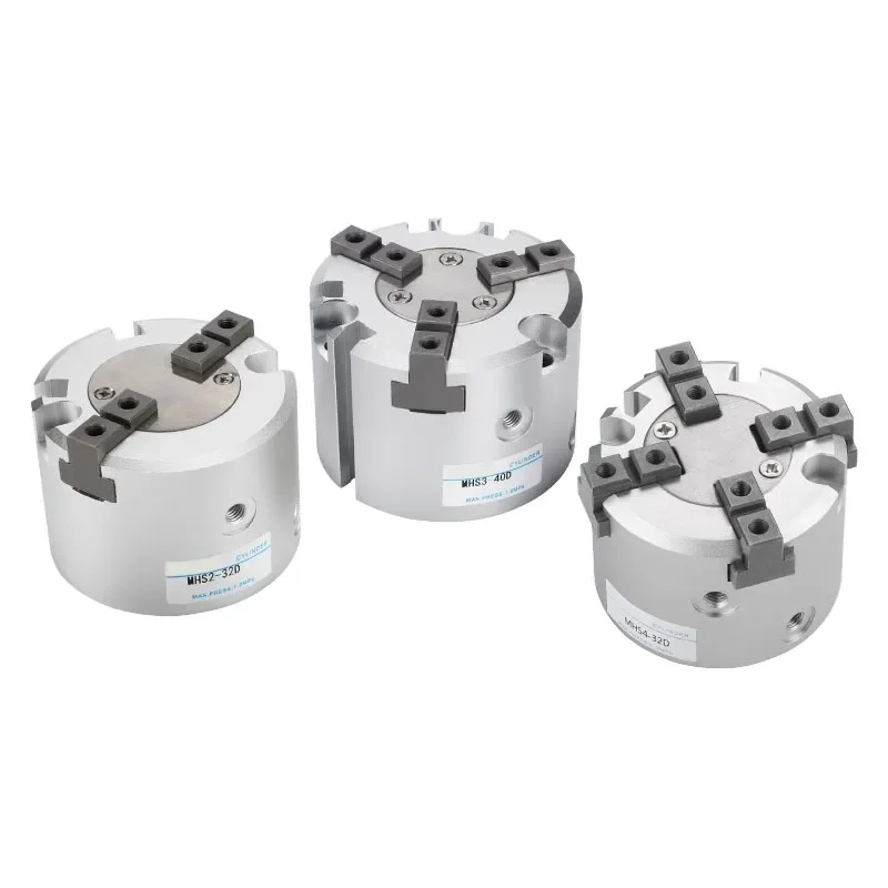 MHS2 MHS3  MHS4 2/3/4 Finger Pneumatic Clamping Gripper Replacement Rotating Air Cylinder 16D 20D 25D 32D 40D 50D 63D 80D 100D