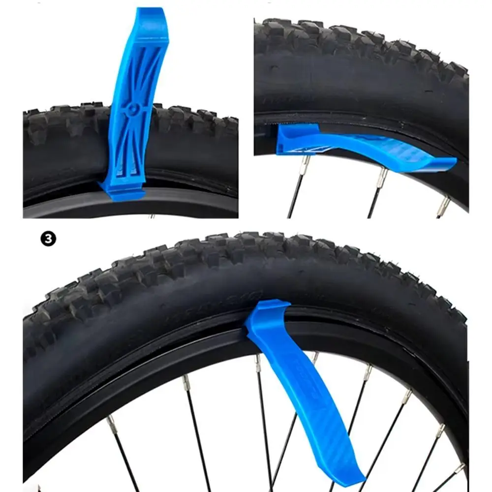 PC Bike Tire Stick Lightweight with Deflation Device Bicycle Tyre Lever Double-Head Multifunction Cycling Opener Breaker