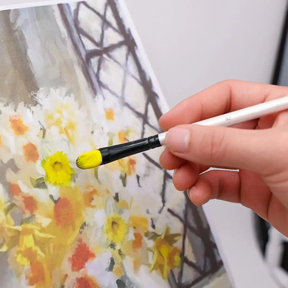 ชุดแปรงทาสีศิลปะดูแลง่ายชุดแปรงทาสีคุณภาพสูงสำหรับงานศิลปะสีน้ำมันสีน้ำอะคริลิกสำหรับงานฝีมือ