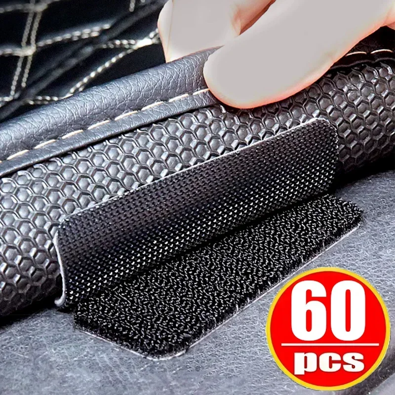 

Nylon Car Carpet Double-sided No Trace Tape Bed Sheet Fixing Sticker Hook and Loop Fastener Mat Fixed Patches Round Square Tapes