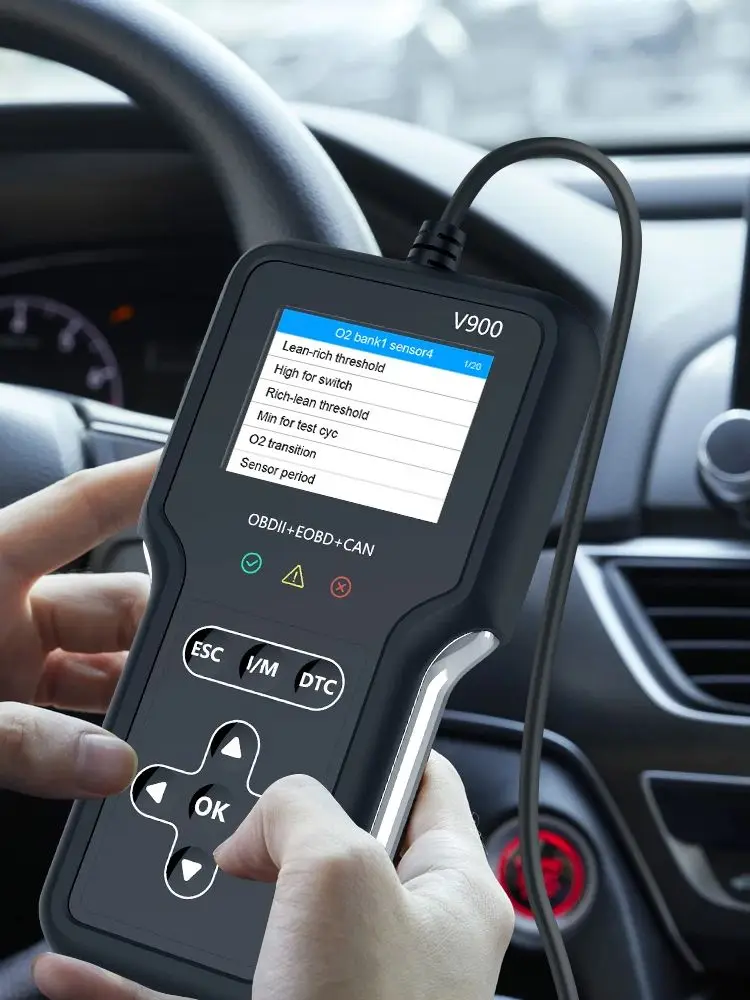 

Ручной портативный сканер кода OBE2 V900, инструмент сканера OBDII/EOBD для чтения неисправностей автомобилей и параметров