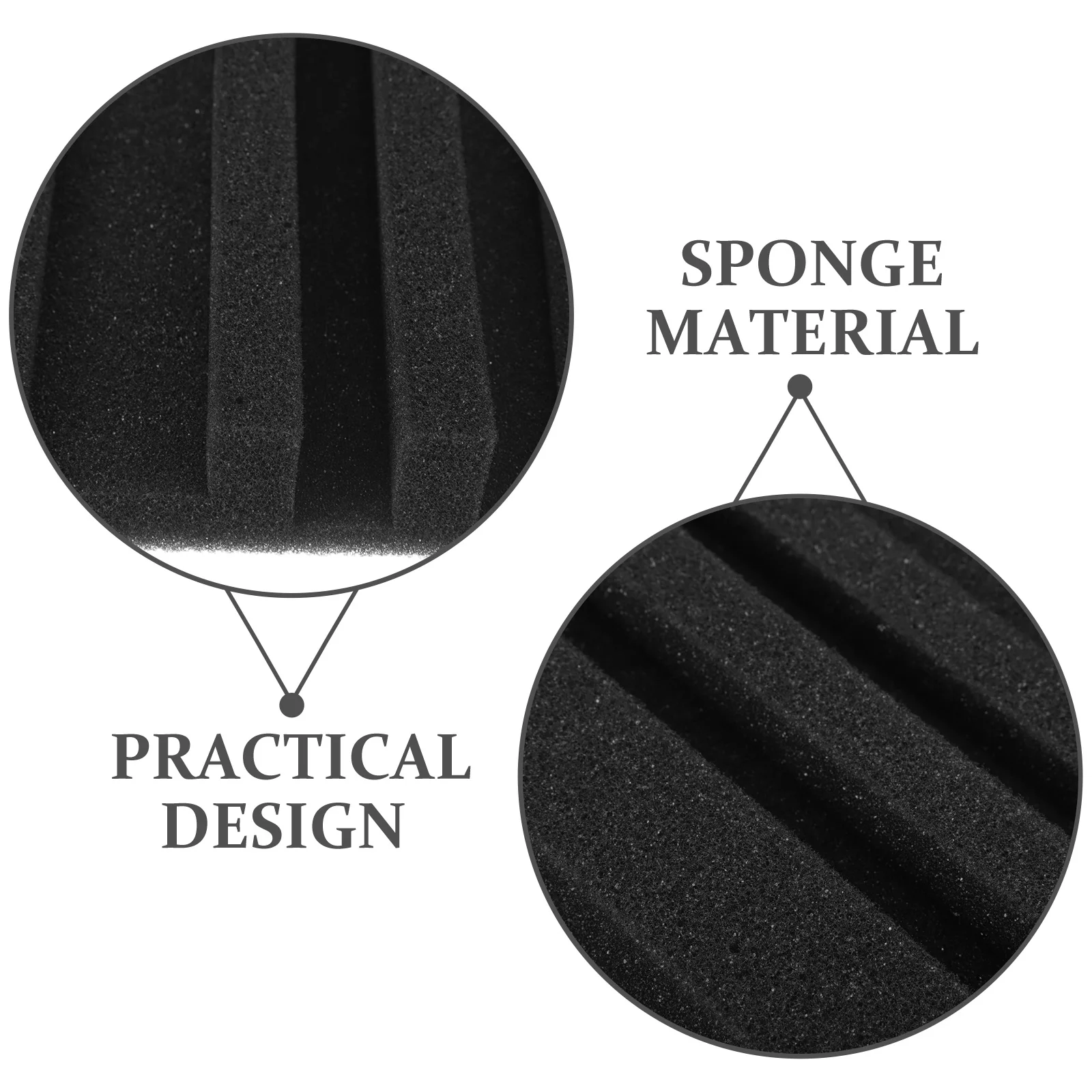 6 قطعة القطن امتصاص الصوت 30x30x2 5 سنتيمتر الأسود عالية الكثافة لوحات مقاومة للحريق عازل للصوت تسجيل استوديو KTV المنزل