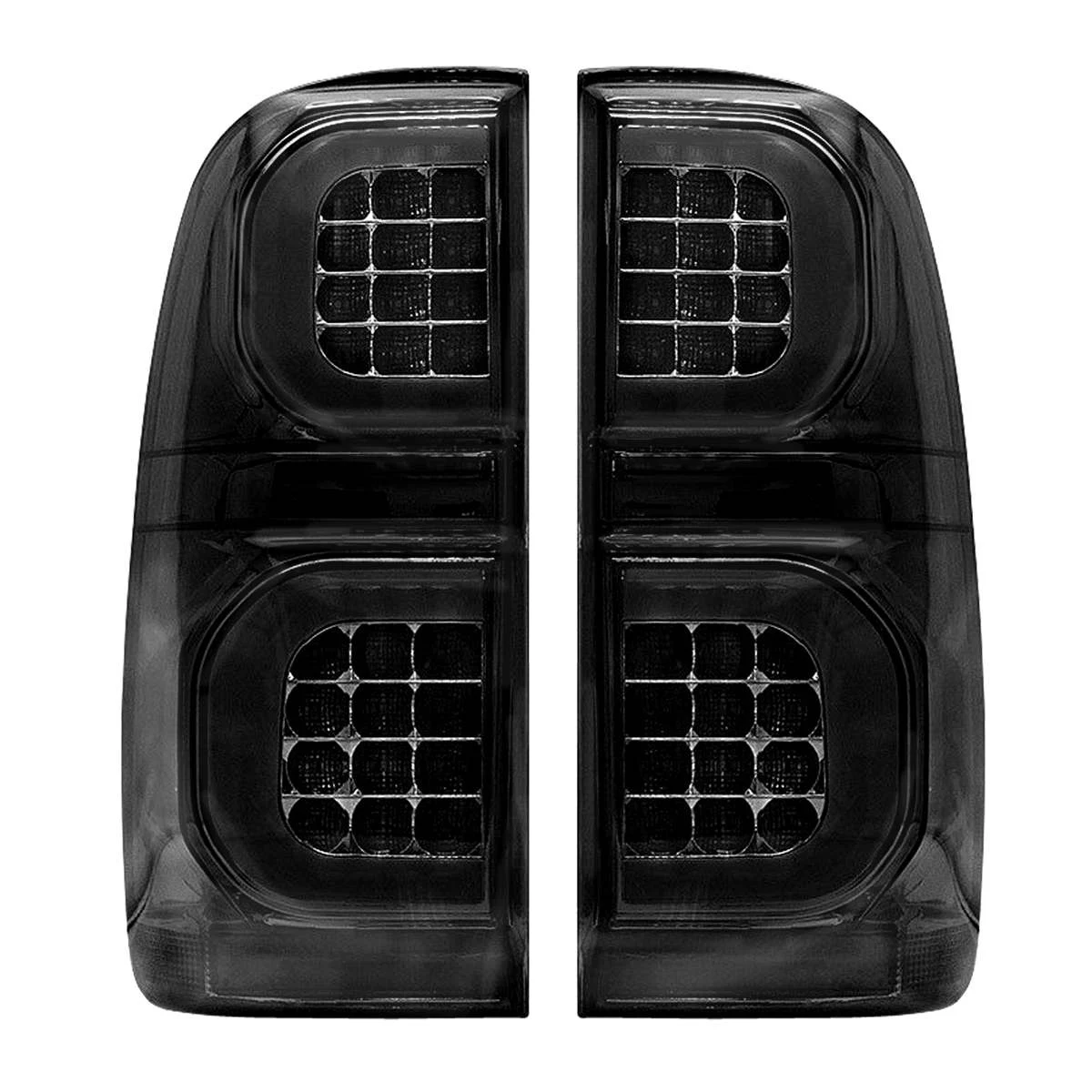 

2Pcs Car Smoke Led Taillights for Toyota Hilux Vigo KUN26 SR SR5 Workmate 2004-2015 Pickup Reverse Brake Lamp