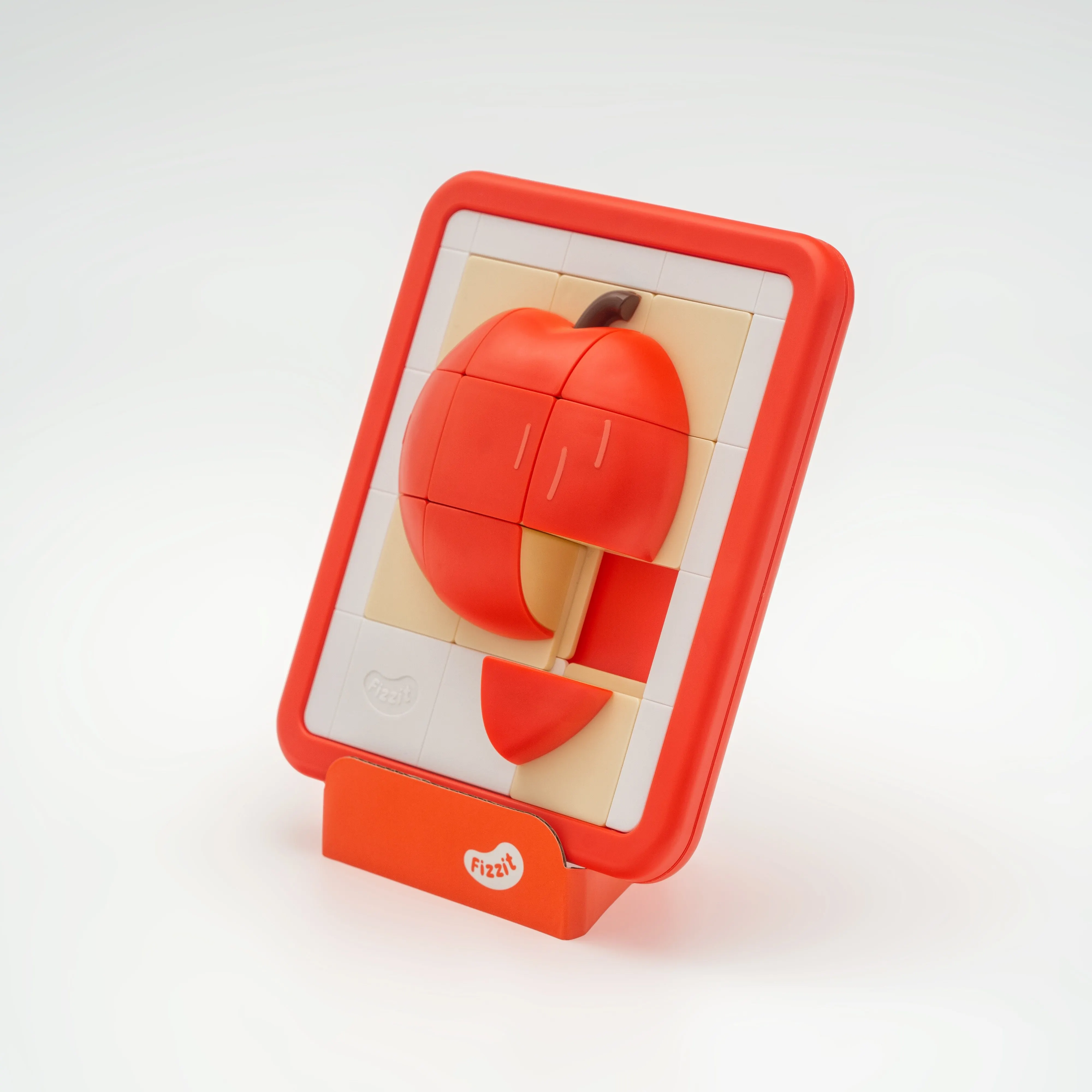 Apple 3D Klotski Schiebepuzzle, Lernspielzeug für Kinder, kreatives Geburtstagsgeschenk, Partygeschenk für Kinder, Gehirnspiel